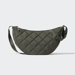 Uniqlo Round shoulder Quilted bag Olive